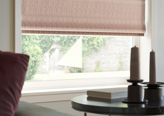 Braemar, Sirocco Red - Motorised Roman Blind - Image 5